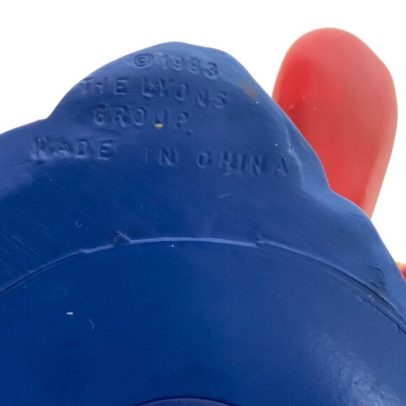 Vintage Barney the Dinosaur Rubber Coin Bank Reading Book 1993 The Lyons Group - Picture 6 of 6